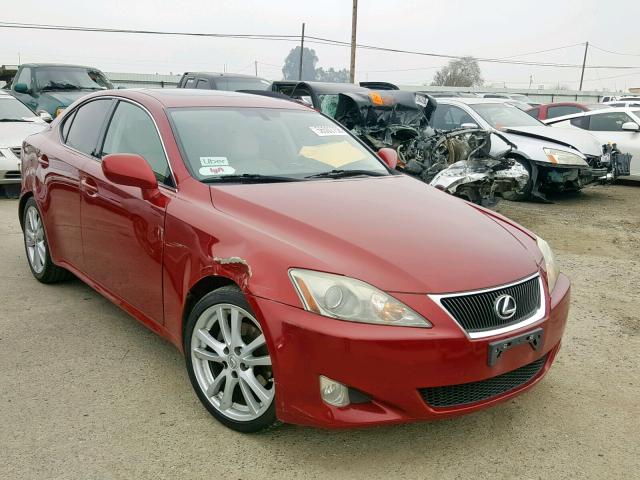 JTHBK262565012212 - 2006 LEXUS IS 250 BURGUNDY photo 1