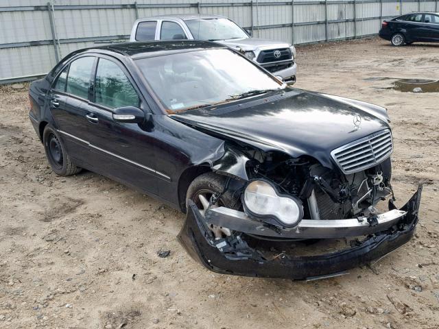 WDBRF61J42F153656 - 2002 MERCEDES-BENZ C 240 BLACK photo 1