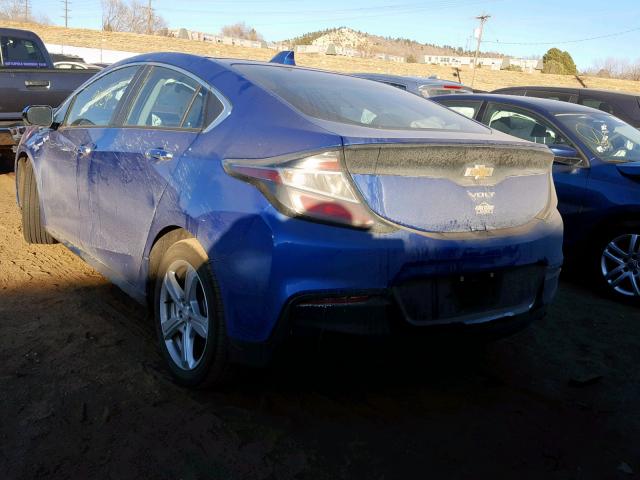 1G1RA6S59JU124867 - 2018 CHEVROLET VOLT LT BLUE photo 3