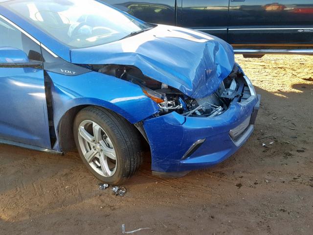 1G1RA6S59JU124867 - 2018 CHEVROLET VOLT LT BLUE photo 9