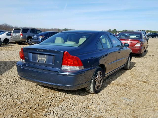 YV1RS592062547053 - 2006 VOLVO S60 2.5T BLUE photo 4