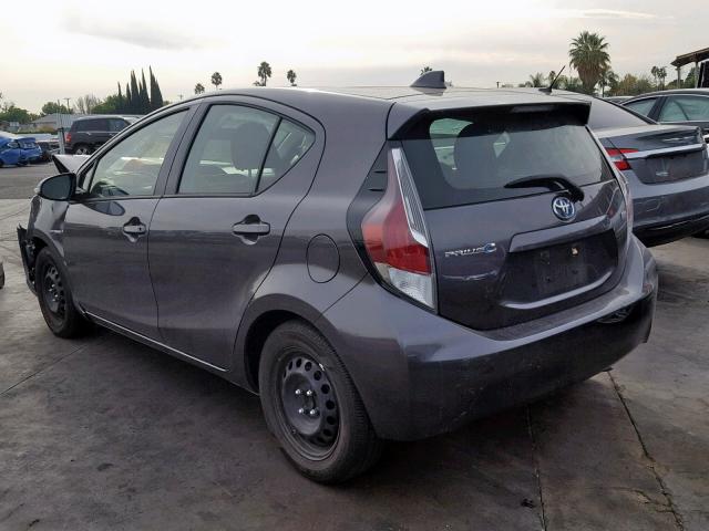 JTDKDTB31F1585437 - 2015 TOYOTA PRIUS C GRAY photo 3