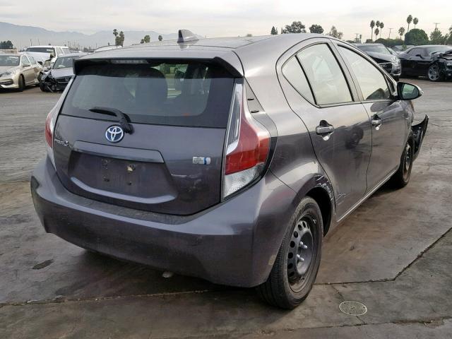 JTDKDTB31F1585437 - 2015 TOYOTA PRIUS C GRAY photo 4