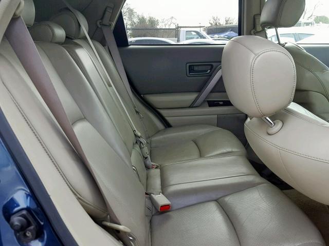 JNRAS08U35X104440 - 2005 INFINITI FX35 BLUE photo 6