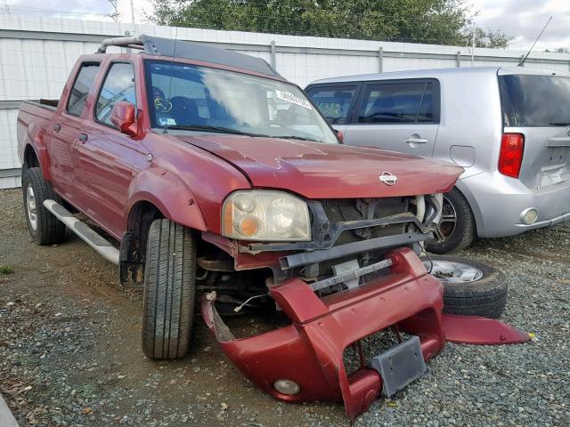 1N6ED27T61C327148 - 2001 NISSAN FRONTIER C BURGUNDY photo 1