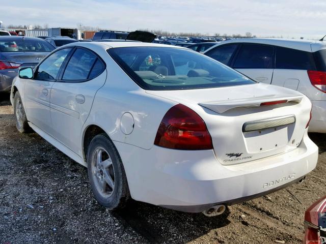 2G2WS522741343810 - 2004 PONTIAC GRAND PRIX WHITE photo 3