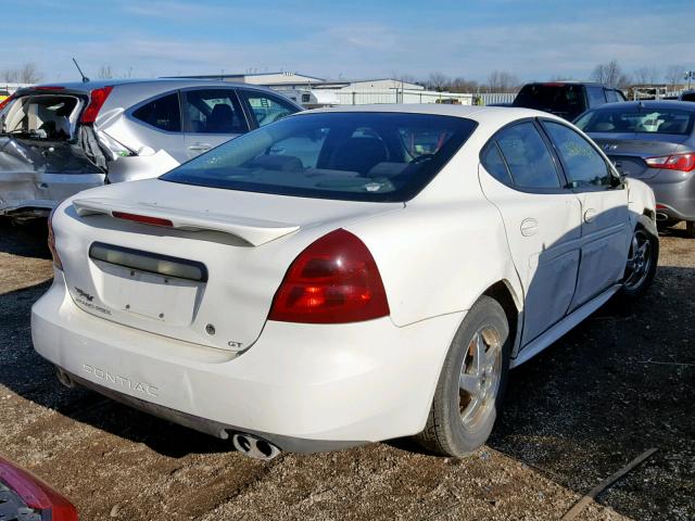 2G2WS522741343810 - 2004 PONTIAC GRAND PRIX WHITE photo 4