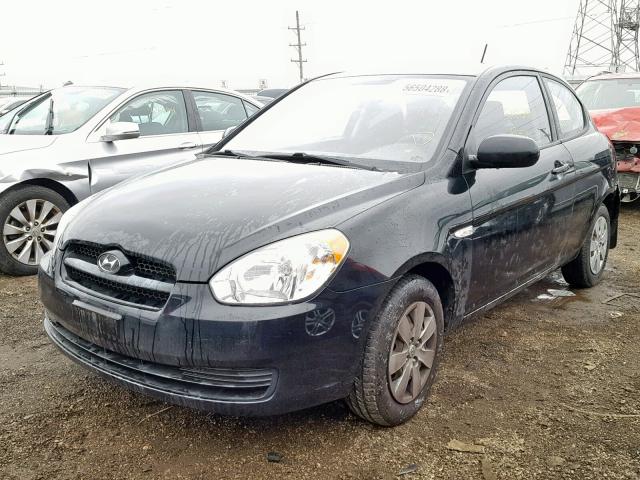 KMHCM3AC8BU198099 - 2011 HYUNDAI ACCENT GL BLACK photo 2