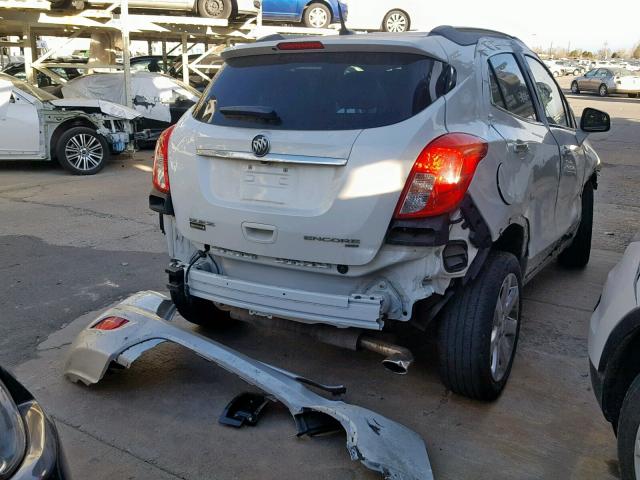 KL4CJFSB1EB578240 - 2014 BUICK ENCORE CON WHITE photo 4