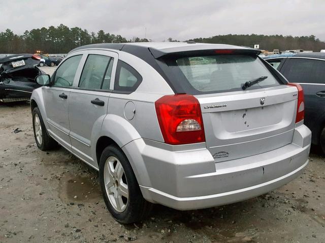 1B3HB48B07D165173 - 2007 DODGE CALIBER SX SILVER photo 3