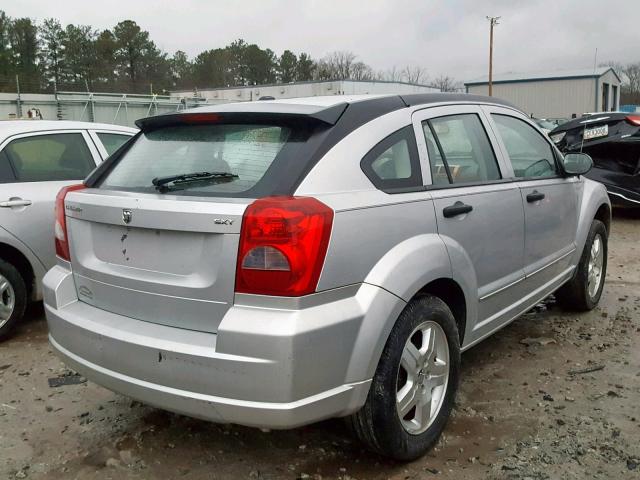 1B3HB48B07D165173 - 2007 DODGE CALIBER SX SILVER photo 4