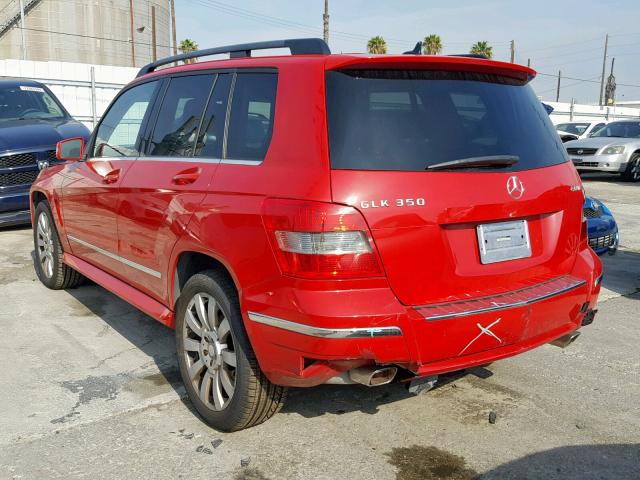 WDCGG8HB4AF428628 - 2010 MERCEDES-BENZ GLK 350 4M RED photo 3