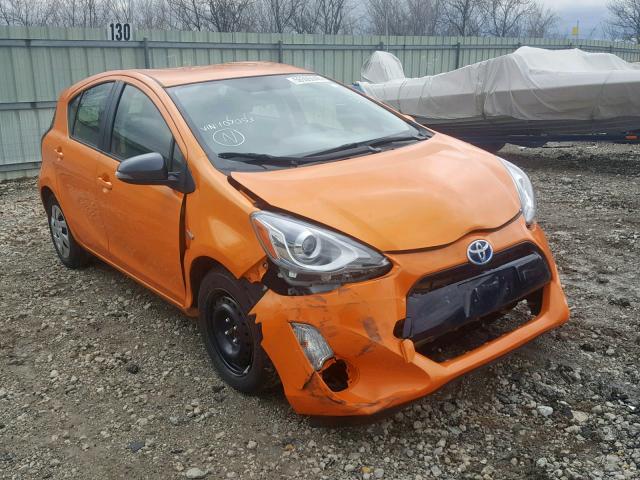 JTDKDTB35F1107053 - 2015 TOYOTA PRIUS C ORANGE photo 1