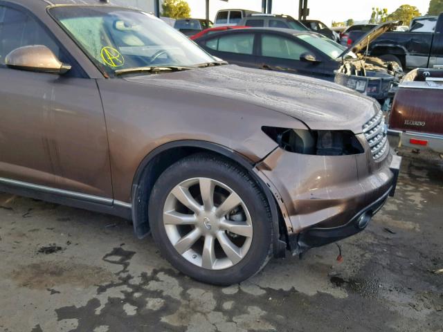 JNRAS08W53X206160 - 2003 INFINITI FX35 GRAY photo 9