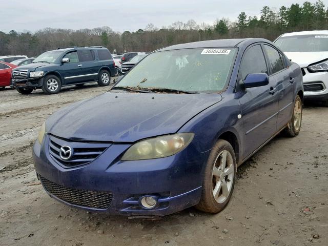 JM1BK123941109525 - 2004 MAZDA 3 S BLUE photo 2