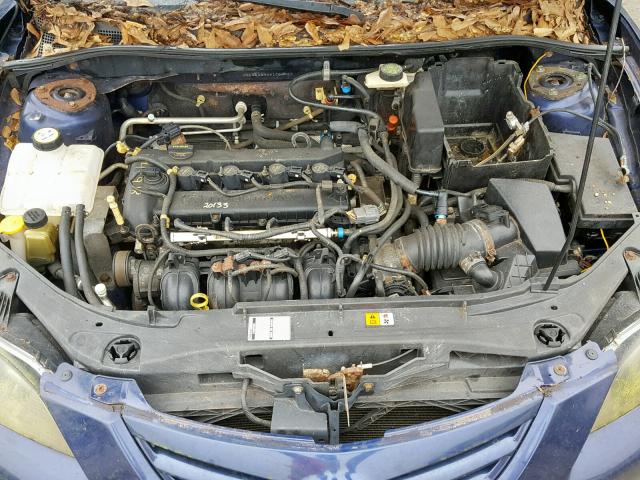 JM1BK123941109525 - 2004 MAZDA 3 S BLUE photo 7