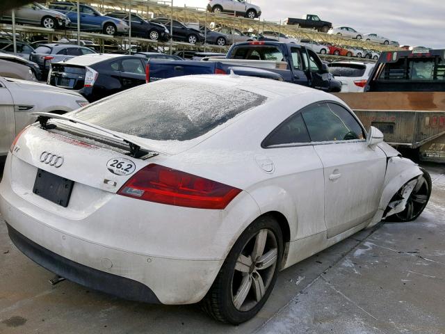 TRUAF38J281038682 - 2008 AUDI TT 2.0T WHITE photo 4