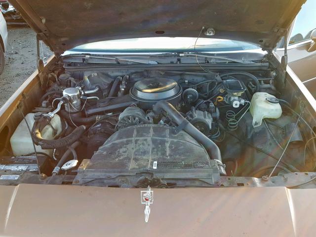 1G3GM69A7GR303493 - 1986 OLDSMOBILE CUTLASS SU TAN photo 7