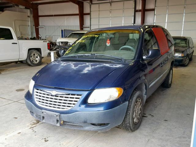 1C4GJ25371B273775 - 2001 CHRYSLER VOYAGER BLUE photo 2