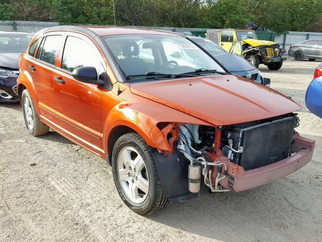 1B3HB48B67D304769 - 2007 DODGE CALIBER SX ORANGE photo 1