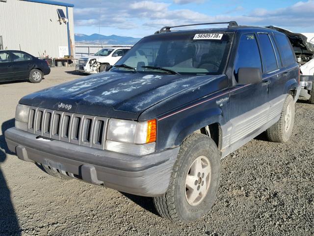 1J4GZ58Y5RC103948 - 1994 JEEP GRAND CHER BLACK photo 2