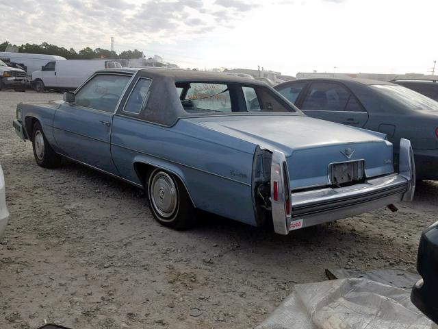 6D47S8Q303844 - 1978 CADILLAC BROUGHAM BLUE photo 3