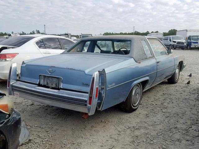 6D47S8Q303844 - 1978 CADILLAC BROUGHAM BLUE photo 4