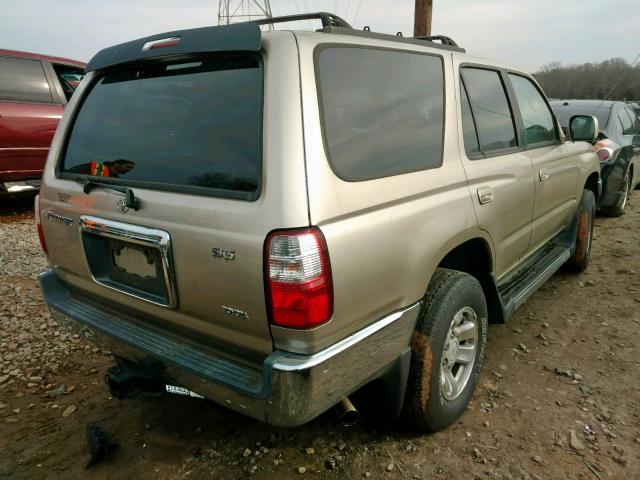 JT3GN86R720228511 - 2002 TOYOTA 4RUNNER SR GOLD photo 4