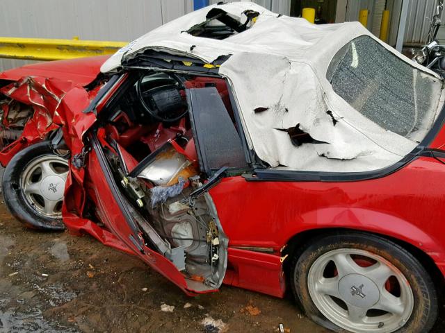 1FACP45E8MF112008 - 1991 FORD MUSTANG GT RED photo 10