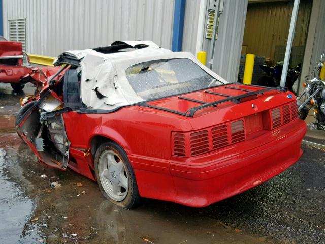 1FACP45E8MF112008 - 1991 FORD MUSTANG GT RED photo 3