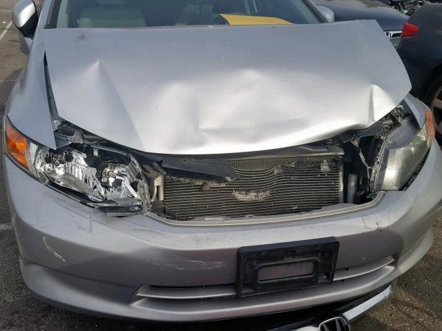 19XFB5F53CE002793 - 2012 HONDA CIVIC NATU SILVER photo 7