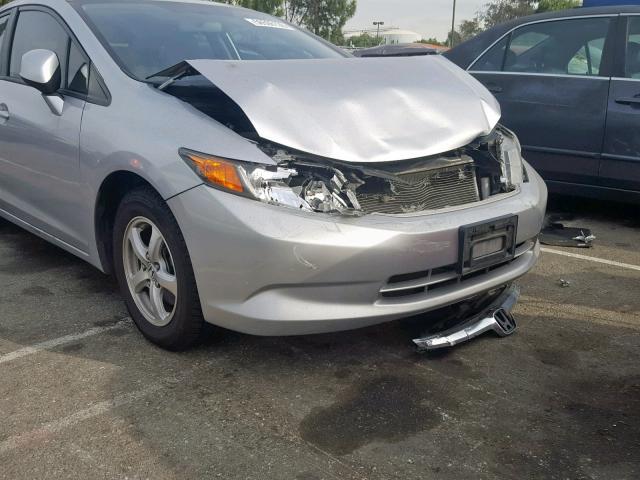 19XFB5F53CE002793 - 2012 HONDA CIVIC NATU SILVER photo 9