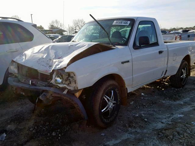 1FTYR10UX3PA59831 - 2003 FORD RANGER WHITE photo 2