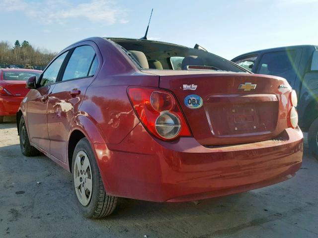 1G1JA5SG7D4201118 - 2013 CHEVROLET SONIC LS 红色 照片 3