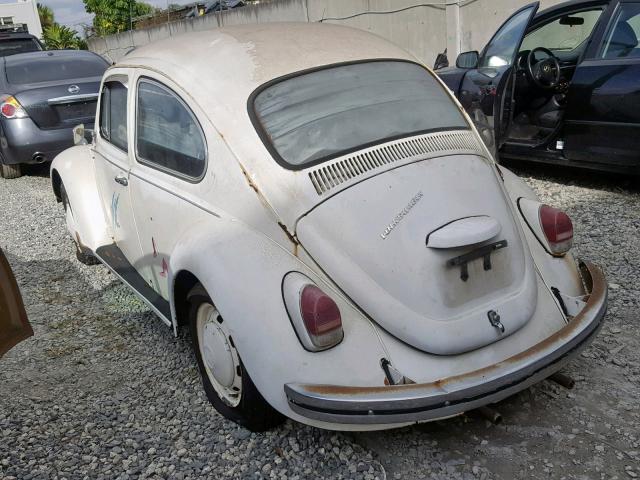 119338442 - 1969 VOLKSWAGEN BEETLE WHITE photo 3