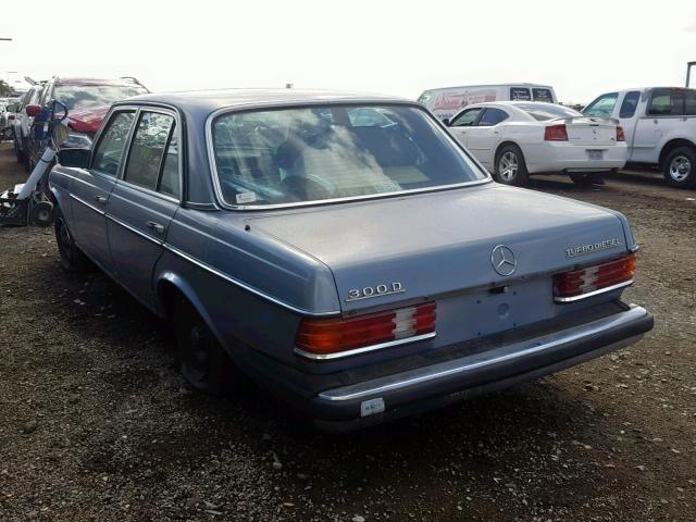 WDBAB33C5FA235727 - 1985 MERCEDES-BENZ 300 DT BLUE photo 3