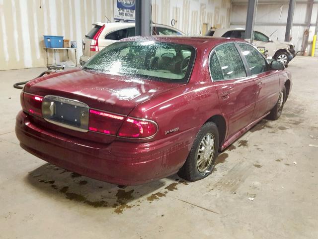 1G4HP54K72U182181 - 2002 BUICK LESABRE CU MAROON photo 4