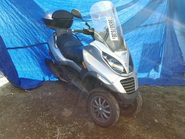 ZAPM590T295000579 - 2009 PIAGGIO MP3 400 GRAY photo 1