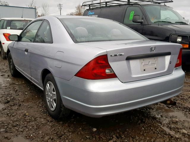 1HGEM21223L055527 - 2003 HONDA CIVIC DX SILVER photo 3