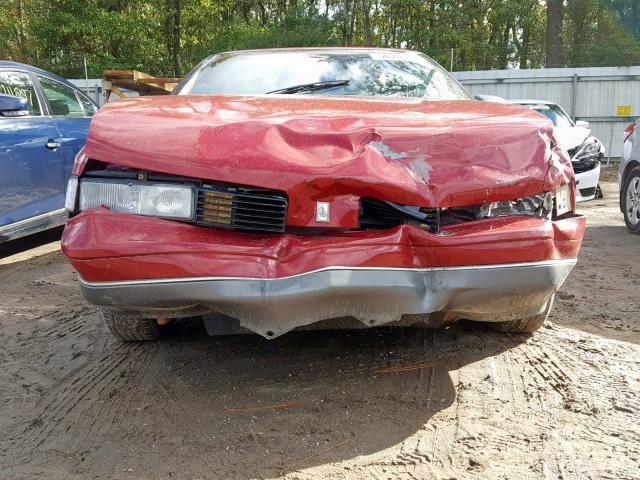 1G3WS14W5KD326381 - 1989 OLDSMOBILE CUTLASS SU RED photo 9