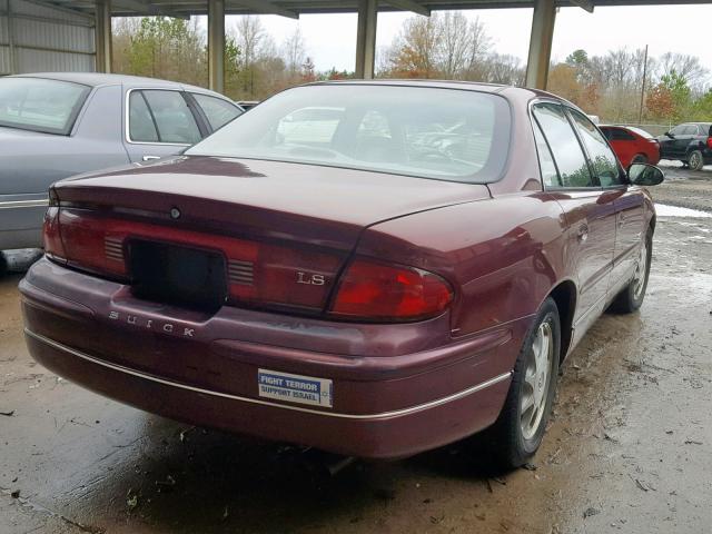 2G4WB52K0X1413465 - 1999 BUICK REGAL LS BURGUNDY photo 4