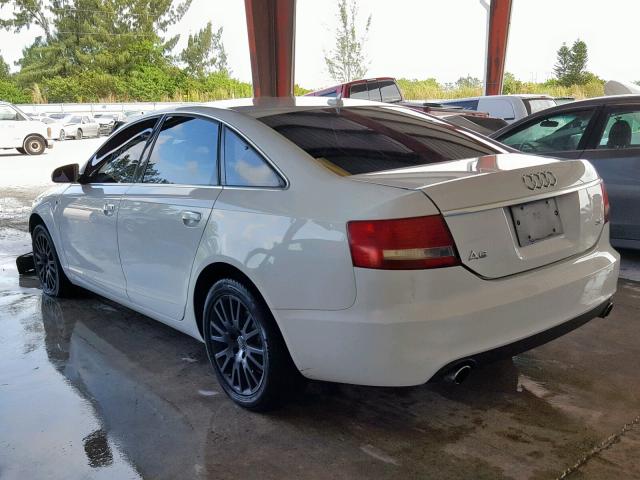 WAUAH74F27N142655 - 2007 AUDI A6 3.2 WHITE photo 3