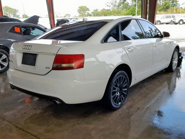 WAUAH74F27N142655 - 2007 AUDI A6 3.2 WHITE photo 4