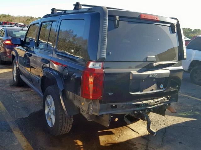 1J8HH48N86C175759 - 2006 JEEP COMMANDER BLACK photo 3