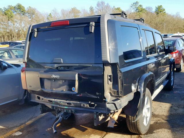 1J8HH48N86C175759 - 2006 JEEP COMMANDER BLACK photo 4