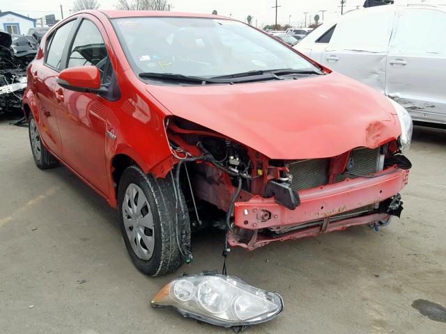 JTDKDTB34E1563026 - 2014 TOYOTA PRIUS C RED photo 1