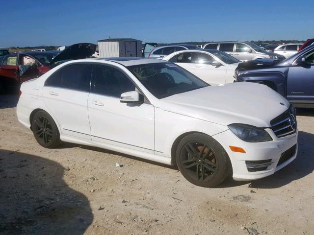 WDDGF4HB1ER314954 - 2014 MERCEDES-BENZ C 250 WHITE photo 1