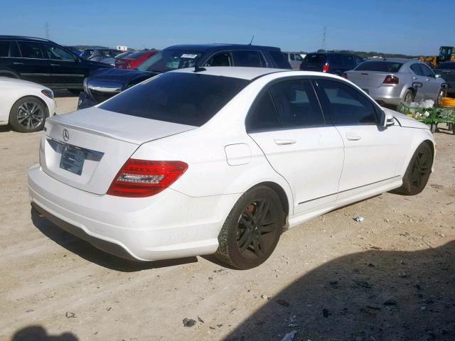 WDDGF4HB1ER314954 - 2014 MERCEDES-BENZ C 250 WHITE photo 4