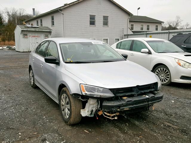 3VW2K7AJ5EM331967 - 2014 VOLKSWAGEN JETTA BASE Արծաթագույն լուսանկար 1