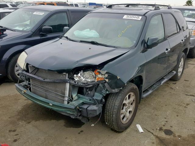 2HNYD18601H533270 - 2001 ACURA MDX TOURIN GREEN photo 2